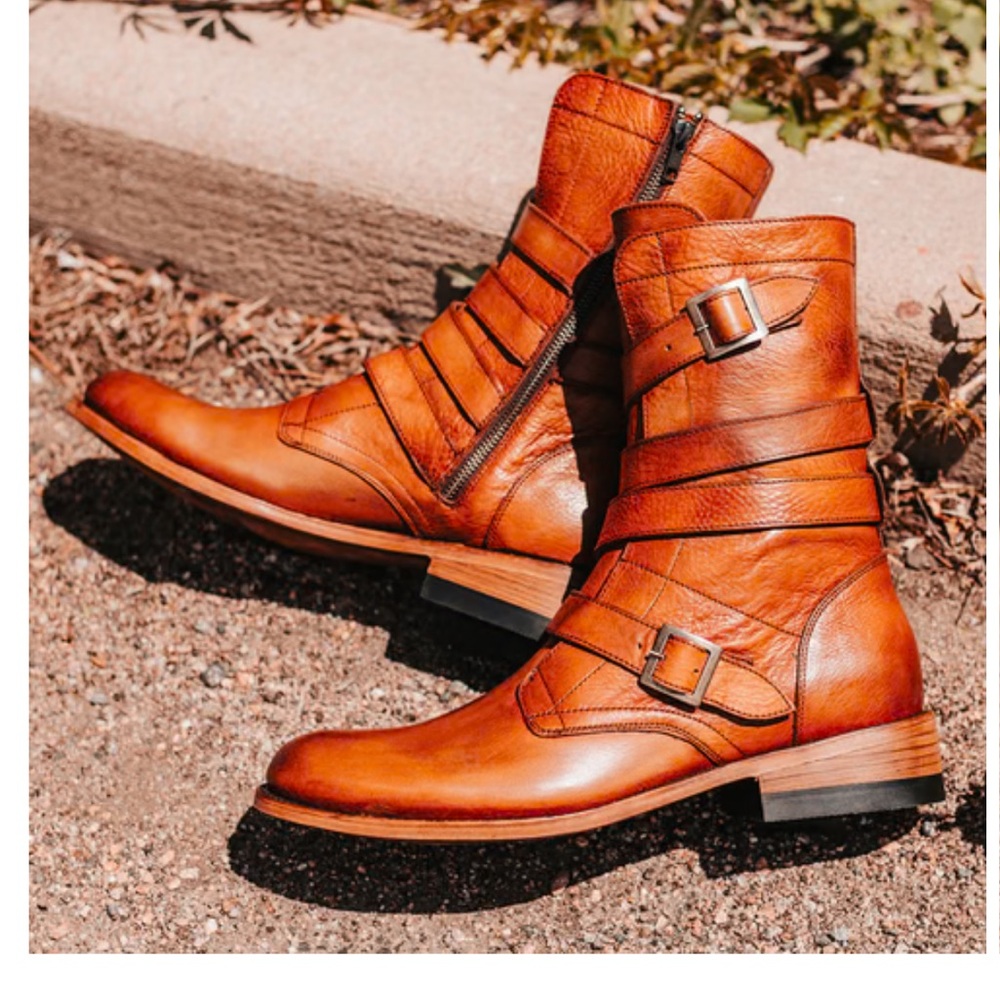 Freebird Tan Leather Rumble Boots